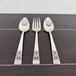 Community Plate | 1936 Coronation Silverplate Flatware | 3pc Set | No Diamond